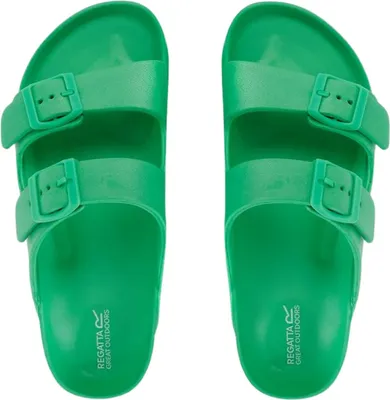Produktbild von Regatta Brooklyn Damen-Sport-Flip-Flops für den Pool grün 36