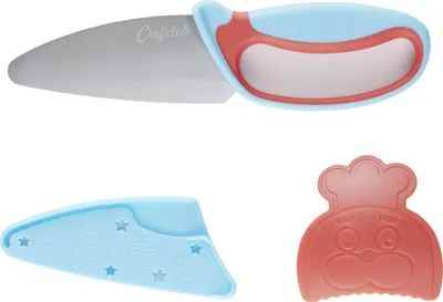 Immagine prodotto di CHEFCLUB Messer für Kinder (Blau&Rot) 111104 3760312840318