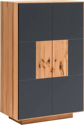 Produktbild von Schuhschrank Domus Kernbuche Glasfront Anthrazit 2 Türen