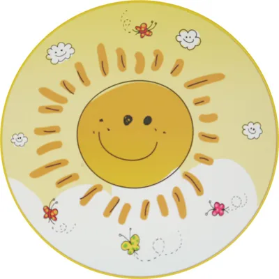 Produktbild von Niermann Leuchten Wandleuchte Sunny - Maße: 25 cm x 25 cm x 8 cm - Farbe: gelb, multicolor; 40688