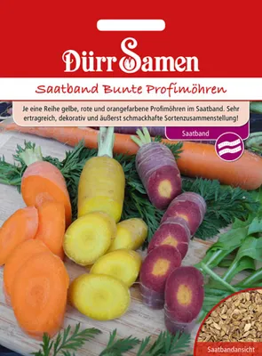 Produktbild von Dürr-Samen - Saatband Bunte Profimöhren F1 - Saatgut - 4399