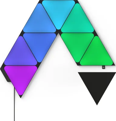 Produktbild von Nanoleaf Shapes Triangles Ultra Black Edition Starter Kit - 9PK