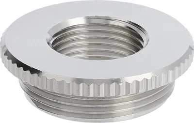 Immagine prodotto di WISKA Riduttore M/M da M32x1,5 a M20x1,5 MRM-M32/M20 rotondo con zigrinatura Ottone (CuZn) nichelato Filettatura di collegamento