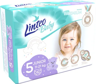 Obrázek produktu pro Plenky Linteo Baby Premium 5, 11-21kg JUNIOR - 42 ks