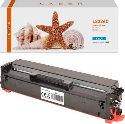 Produktbild von cyan Toner 3.4-C3220C0 kompatibel mit Lexmark C3220C0 [ C3220C0 ]  Seiten: 1.500