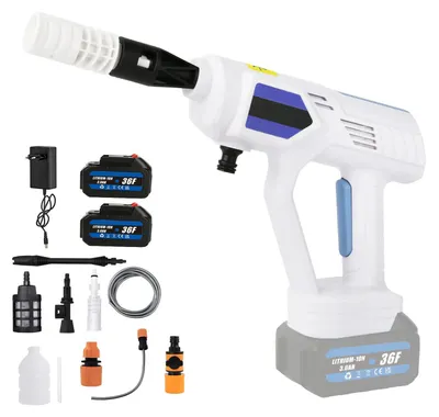 Image de Nettoyeur haute pression - Nettoyeur haute pression sans fil - 3500 W - 200 bars - Moteur sans balais - 2 batteries incluses - Compatible 18 V