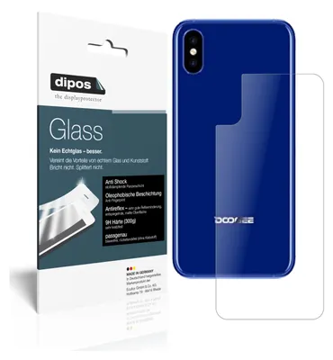 Produktbild von 2x Schutzfolie für Doogee X50L Rückseite matt - Anti-Shock 9H Folie dipos Glass Kunststoffglas