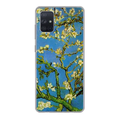 Produktbild von MuchoWow® Handyhülle Schutzhülle Hülle für Samsung Galaxy A71 Mandelblüte - Vincent van Gogh Silikon Softcase Handy Hülle - Kartenbesitzer