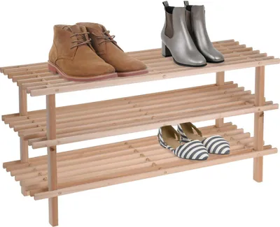 Produktbild von Storage Solutions | Schuhschränke - 3 Ebenen - 77x40 cm - Elegantes Design - Hochwertiges Holz