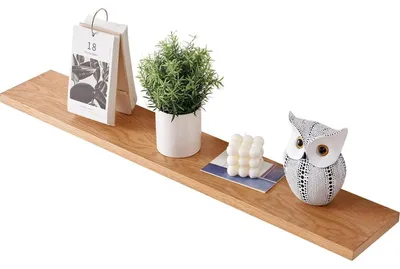 Produktbild von Schweberegal Holz 90cm Wandregal Eiche Regalbrett 90x15cm Eiche natur