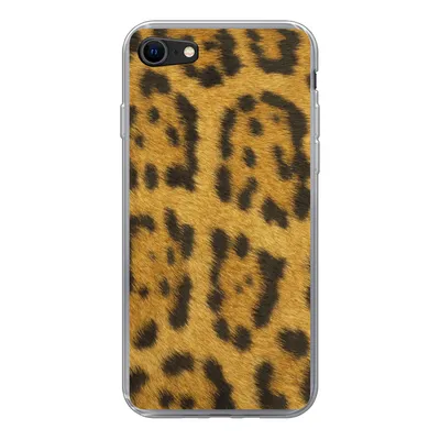 Produktbild von MuchoWow® Handyhülle Schutzhülle Hülle für iPhone SE 2022 Leopardenfell Silikon Softcase Handy Hülle - Schutzhülle