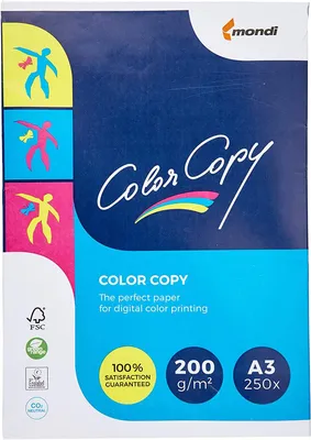 Produktbild von Mondi Color Copy Laserpapier 200g/m² DIN-A3 250 Blatt weiß