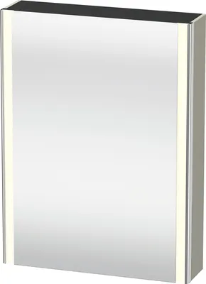 Image de Duravit XSquare armoire de toilette avec éclairage LED, 1 porte, charnières à droite, 600x800x155mm, XS7111R60600000