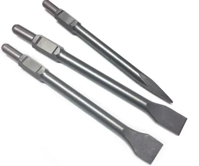 Produktbild von SDS-Meißel-Set, flacher Meißel, Spitzmeißel und Spatmeißel, 410 mm, 3-teilig