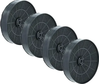 Produktbild von vhbw 4x Aktivkohlefilter Ersatz für Zanussi 902980150/4, E3CFOA, 911625/2, 9029793792 für Dunstabzugshaube