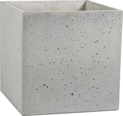 Zdjęcie produktu dla Donica Betonowa Zewnętrzna Na Dwór Z Otworami BLOCK M 60x60x60 szary naturalny