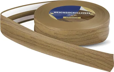 Produktbild von Nuss WEICHSOCKELLEISTEN 32 x 23mm 5m selbstklebend PVC Gummi Leiste