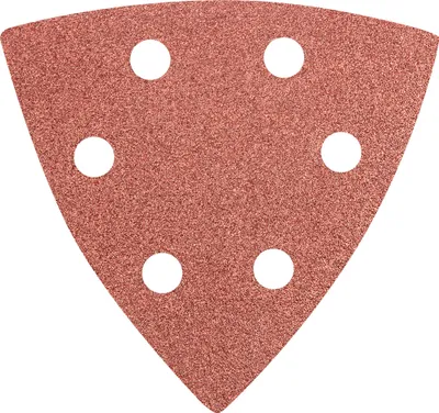 Produktbild von GRAPHITE Deltaschleifpapier mit Klettrücken 93x93 mm, Körnung 40/60/80/100/120/240, 5 Stück, K 100