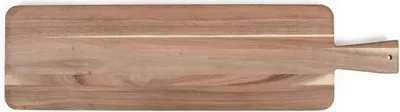 Immagine prodotto di Grande tagliere in legno di acacia (), 75 x 19,5 cm - gambe in legno