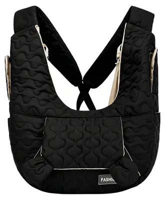 Hunderucksack für kleine Hunde, 10 kg, ergonomisch, schwarz
