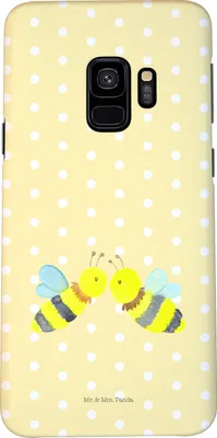 Produktbild von Mr. & Mrs. Panda Samsung Galaxy S9 Handyhülle Biene Liebe - Gelb Pastell - Geschenk, Smartphone Hülle, Handy Schutzhülle, Cover