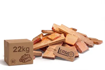 Produktbild von LERMOWOOD Anzündholz Kiefer Trocken 22 kg Kamin Anfeuerholz