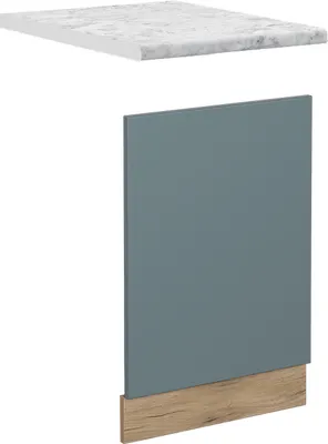Produktbild von Frontblende Vicco R-Line Blau-Grau 45 cm , AP Marmor, Model 45567