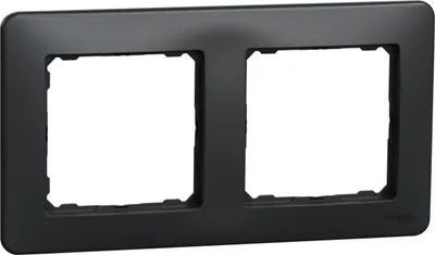 Produktbild von Sedna Design SDD314802 Schneider 2-fach schwarz anthrazit Rahmen