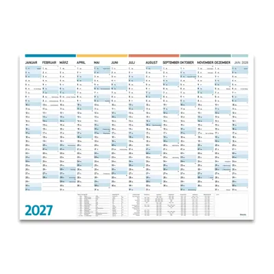 Produktbild von Jahresplaner 2027 DIN A1, Jahreskalender 59,4 x 84,1 cm groß, 13 Monate