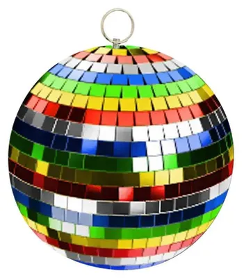 Produktbild von Discokugel 10cm Multicolor / Mirrorball 10cm Multicolor