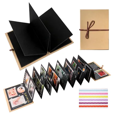 Faltbares Fotoalbum 28×21 cm Akkordeon-Stil