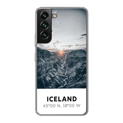 Produktbild von MuchoWow® Handyhülle Schutzhülle Hülle für Samsung Galaxy S22 Island - Sonne - Berge Silikon Softcase Handy Hülle - Mobiltelefonhülle