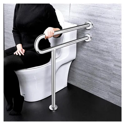 Produktbild von Haltegriffe für das Badezimmer, klappbarer Haltegriff für die Toilette, faltbarer Haltegriff für die Toilette, Badezimmer-Handlaufhilfe für ältere Menschen