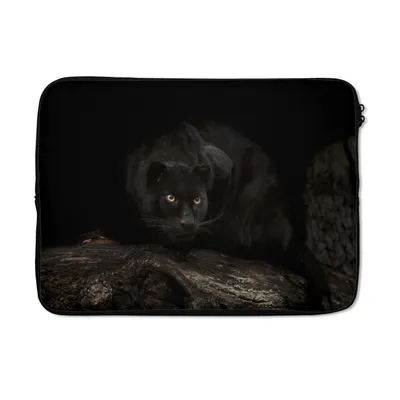 Produktbild von MuchoWow® Laptop Hülle 14 ZollPanther - Wald - Augen Laptoptasche - Laptoptasche - Stoßsicher - Schutzhaube