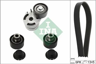 Produktbild von INA 529 0186 10 Keilrippenriemensatz für FORD Fiesta Mk5 Schrägheck (JH1, JD1, JH3, JD3)