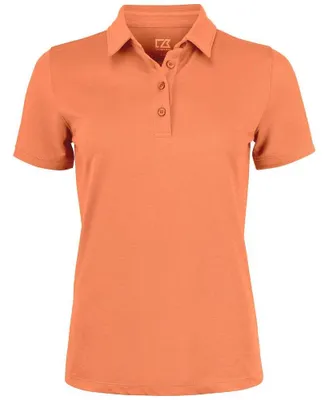 Image de Cutter & Buck - Polo "Oceanside" pour femmes, matière extensible ET288 (taille XL) (couleur pêche)