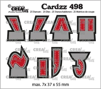 Produktbild von Crealies | Cardzz Stanzschablone Satzzeichen