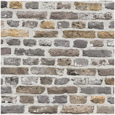Immagine prodotto di Profhome 388292-GU Carta da parati 3D in tessuto non tessuto mattone grigio marrone beige bianco 5,33 m2