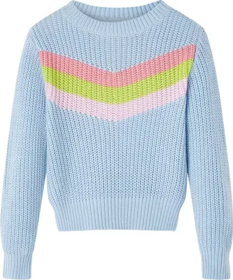 Produktbild von Kinderpullover Gestrickt Blau 104