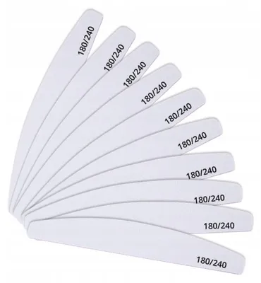 Produktbild von Allepaznokcie Gel-Nagelfeile Weiß 180/240 50 Stück