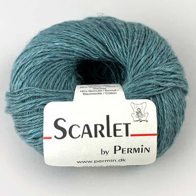 Immagine prodotto di Scarlet di Permin – Filato estivo sostenibile (lino, cotone ed ECOVERO™) (46, colore "inferno")