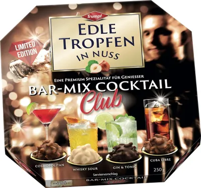 Obrázek produktu pro Trumpf Edle Tropfen Bar Mix Cocktail Club alkoholické čokolády 250g