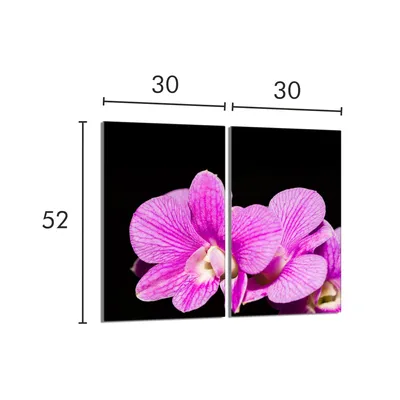 Produktbild von Glasschutzplatte für den Herd 2x30x52 Orchidea