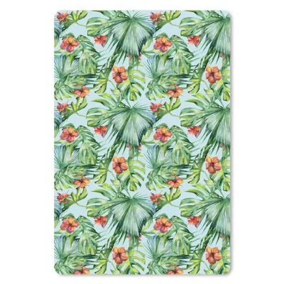 Produktbild von MuchoWow® Mauspad Mousepad Blumen - Muster - Monstera 18x27 cm - Mousepads - Maus Mat - Pad - Mausunterlage