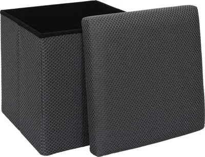 Obrázok produktu pre HowHomely Puf sivý puf 38 x 38 x 38 cm stolička