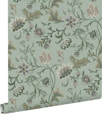 Obrázek produktu pro ESTAhome tapety květinový vzor celadon zelená 53 cm x 10,05 m