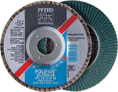 Obrázok produktu pre PFERD PFF 115 Z 60 SG POWER STEELOX, Kov, 13300 ot/min, 11,5 cm, 10 kusov