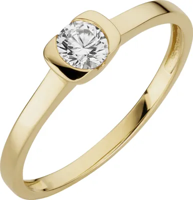 Produktbild von Orolino Ring 333/- Gold gelb 052 (16,6) Zirkonia weiß 067370149