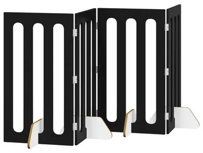 Immagine prodotto di Recinto pieghevole per animali 4 pcs Rovere Nero
