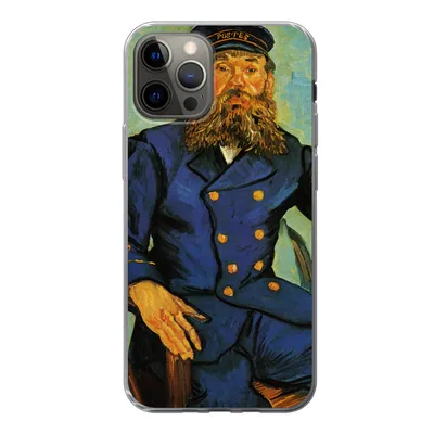 Produktbild von MuchoWow® Handyhülle Schutzhülle Hülle für iPhone 12 Pro Porträt von Joseph Roulin - Vincent van Gogh Silikon Softcase Handy Hülle - Abdeckung
